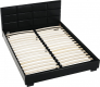 Čalouněná postel MIKEL 160x200, černá