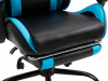 Kancelářské herní křeslo TARUN s podnoží, černá/modrá