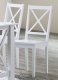 Dřevěná jídelní židle STILO, bílá
