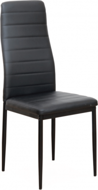 Jídelní židle COLETA NOVA černá ekokůže/černý kov