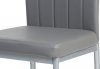 Jídelní židle AC-1287 GREY koženka šedá / šedý lak