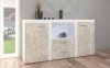 Obývací stěna, sestava RUMBA bílá/beton