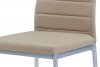 Jídelní židle DCL-117 CAP, ekokůže cappuccino/šedý lak
