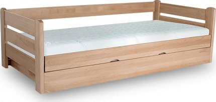 Dřevěná postel Dreamer 90x200 bílá