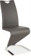 Designová pohupovací jídelní židle H-090 šedá/chrom