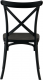 Stohovatelná židle, černá, SAVITA