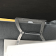 Rohová sedací souprava PANOS, rozkládací s úložným prostorem, levá, šedá/hořčicová