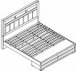 Masivní postel  ALPENHOF 180x200, s úložným prostorem