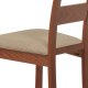 Dřevěná jídelní židle BC-2603 TR3, potah béžový/třešeň