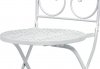 Zahradní židle, keramická mozaika, kovová konstrukce, bílý matný lak (typově ke US1001