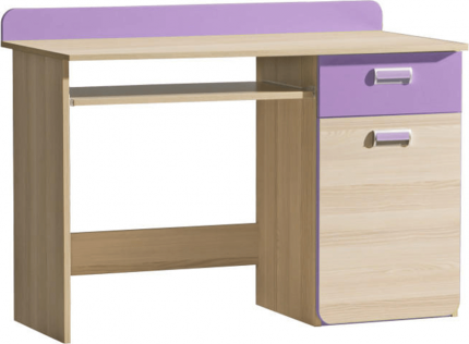 Dětský psací stůl EGO L10, jasan/fialová