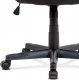 Kancelářská židle - černá ekokůže, zelená látka MESH, houpací mech., plastový kř KA-E807 GRN