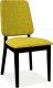 Jídelní čalouněná židle FIORI černá/zelená