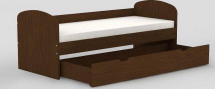 Dětská postel REA KAKUNA 80x200 s úložným prostorem, WENGE