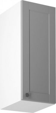 Horní kuchyňská skříňka LAYLA G30 levá, bílá/šedá mat