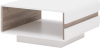 Konferenční stolek LYNATET TYP 70, bílá lesk/dub sonoma tmavý truflový
