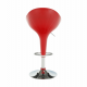 Barová židle ALBA NOVA, chrom/červený plast