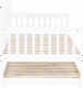 Rozkládací postel PEDREZA 90x200, masiv/bílá