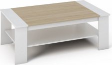 Konferenční stolek BARI bílá/sonoma