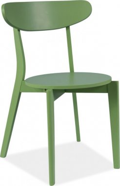Jídelní dřevěná židle CORAL zelená