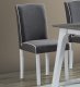 Jídelní židle LINIE šedá/bílá