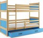 Patrová postel Riky s úložným prostorem, borovice/bílá