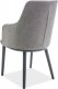 Jídelní čalouněná židle FLIP šedá/grafit
