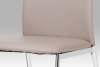 Jídelní židle DCL-419 LAN koženka lanýžová / chrom