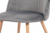 Jídelní židle CT-381 GREY4, šedá sametová látka/kov