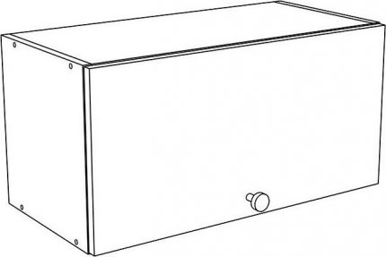 Horní kuchyňská skříňka EKO 60VP na digestoř, bílá