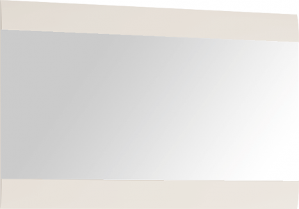 Zrcadlo malé, bílá extra vysoký lesk HG, LYNATET TYP 122