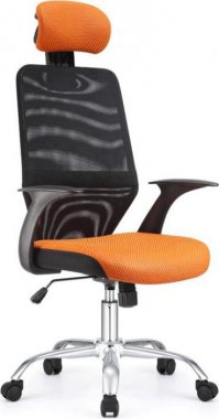 Kancelářská židle, černá / oranžová REYES