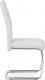 Pohupovací jídelní židle HC-481 WT, bílá ekokůže, černé prošití/chrom