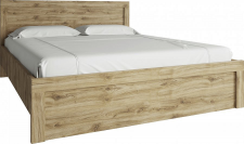 Manželská postel, 160x200, dub navarra, DORSI