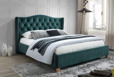 Čalouněná postel ASPEN VELVET 180x200, zelená
