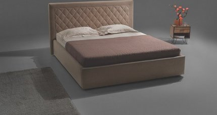 Čalouněná postel DAVOLI 160x200, hnědá