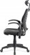 Kancelářská židle KA-D706 BK, permanent kontakt mech., černá koženka, plastový kříž 