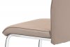 Jídelní židle DCL-455 CAP2, capuccino látka-ekokůže, chrom