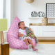 Dětský sedací vak TELDIN, růžovo fialová/vzor