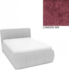 Čalouněná postel AVA EAMON UP s úložný prostorem, 140x200, LONDON 309