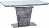 Rozkládací jídelní stůl ILARIO bílý lak/beton