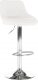 Barová židle MARID, ekokůže bílá/chrom