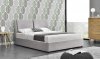 Čalouněná postel GULIA 160x200, s úložným prostorem, šedá