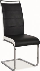 Pohupovací jídelní židle H-441 černá/bílá