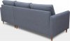 Rohová sedací souprava Areon s taburetem, s úložným prostorem, levá, modrá/Malmo 81