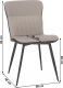 Jídelní židle KLARISA, ekokůže, béžová, hnědá/kov