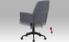 Kancelářská židle KA-E560 GREY, šedá látka, plastový kříž, plastová kolečka 