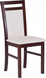 MIA 5 (MILANO 5)- jídelní židle Ořech/ látka světle hnědá č. 5 -kolekce "DRE"  (K150-Z)