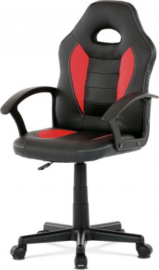 Dětská židle KA-Z107 RED, černá/červená