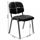 Konferenční židle ISO 2 NEW stohovatelná, černá